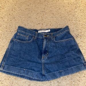 American Apparel Blue Denim High Waisted Shorts Women’s Size 26